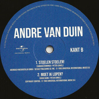 Andr&eacute; van Duin - He He (Ik Heet Andr&eacute;) / Stoelen Stoelen (10&quot; RECORD STORE DAY)