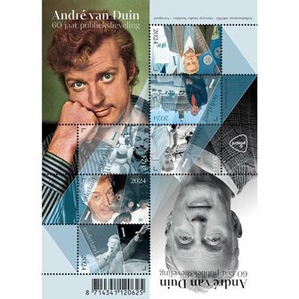 Andr&eacute; van Duin - Postzegelvel 60 Jaar Publiekslieveling